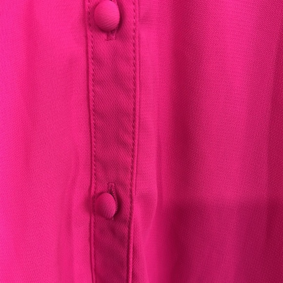 Umgee Womens Midi Dress XL Pink/Purple Sleeveless Button Down Hi-lo Elegant Chic - Picture 5 of 12